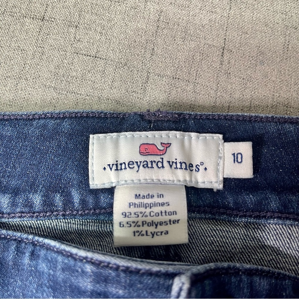 Vineyard Vines Stretch Skinny Jeans Dark Blue Mid Rise 10 - Picture 11 of 12